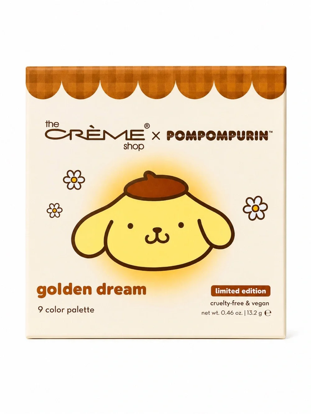 The Crème Shop x Pompompurin Golden Dream 9 Color Eyeshadow Palette